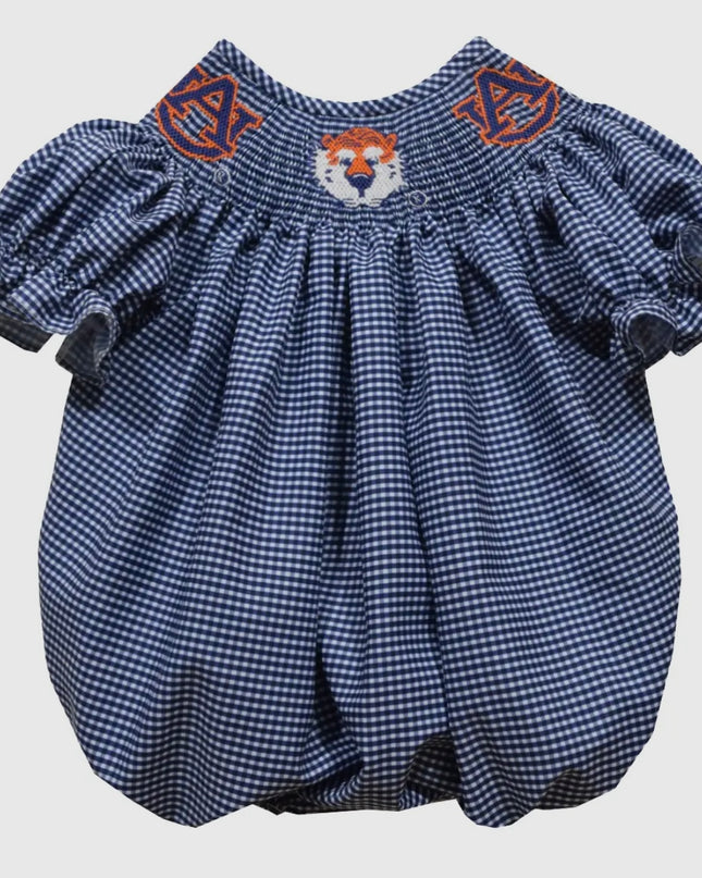 Auburn Smocked Girls Bubble