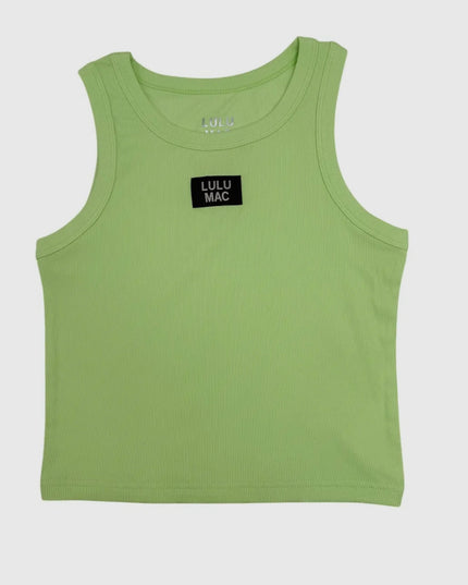 Lulu Mac Solid Tank Top - Pistachio