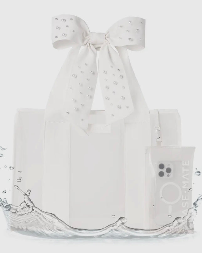 Case Mate Tote - White Pearl