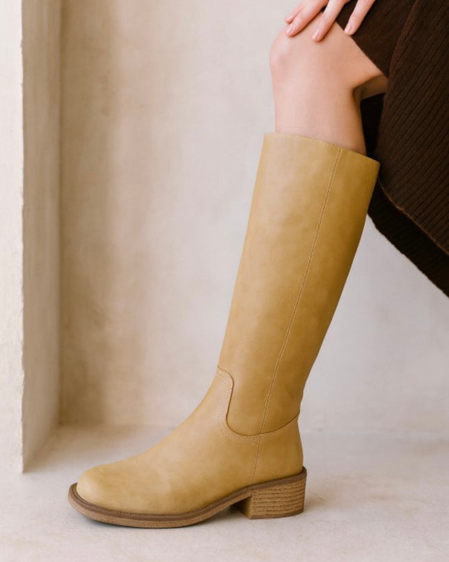 Tall Riding Boots - Camel
