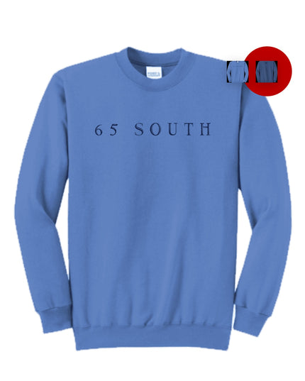 65 South Deep Blue Logo Sweatshirt