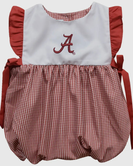 Alabama Embroidered Girls Bubble