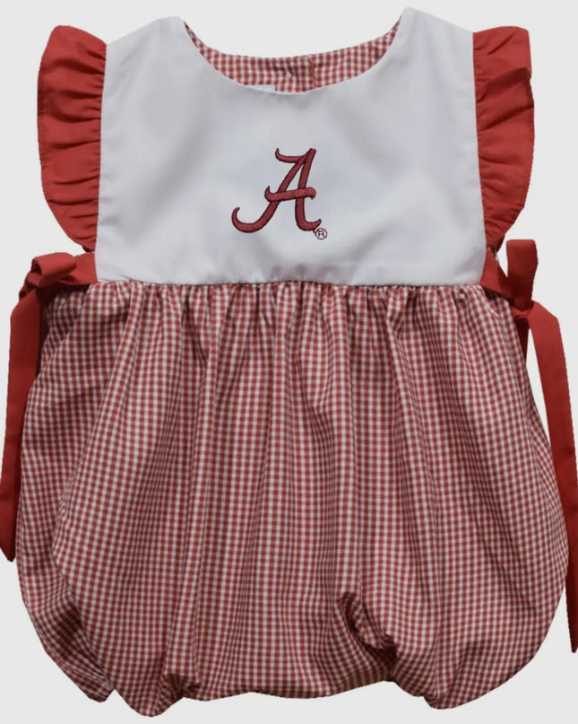 Alabama Embroidered Girls Bubble