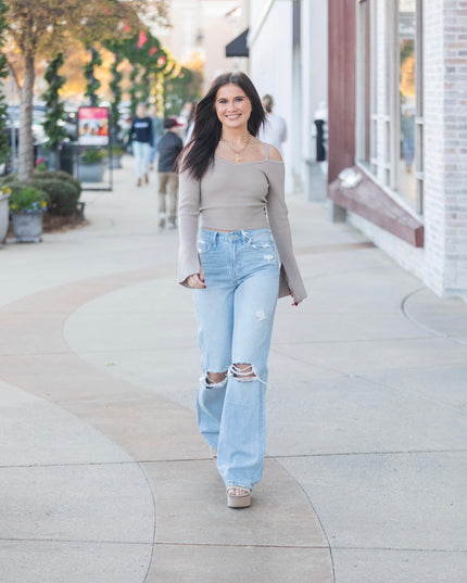 The Blake Top - Mocha