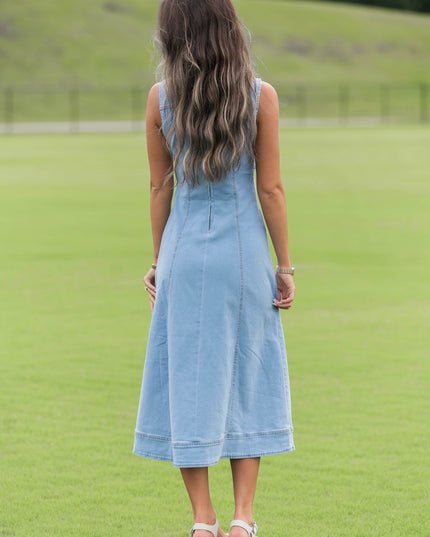 Daisy Denim Dress - Denim