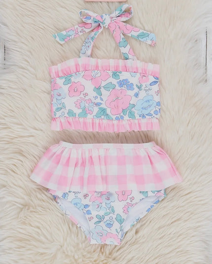 Cottage Floral & Gingham Swimsuit