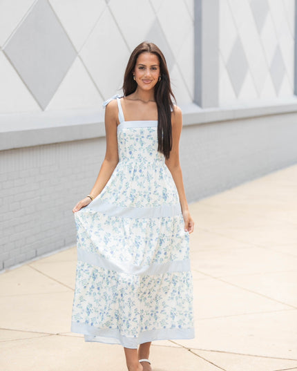 Beach Garden Dress - Blue
