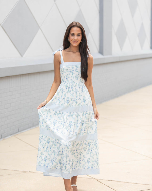 Beach Garden Dress - Blue