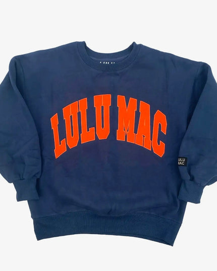 Lulu Mac Sweatshirt - Navy/Orange
