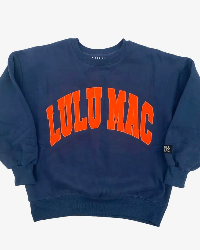 Lulu Mac Sweatshirt - Navy/Orange
