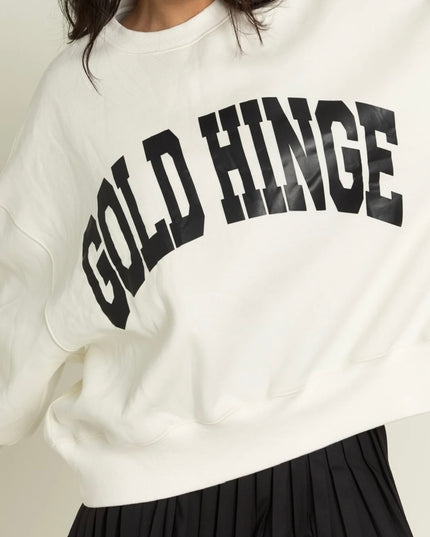 Gold Hinge - Ivory Wide Arm Sweatshirt