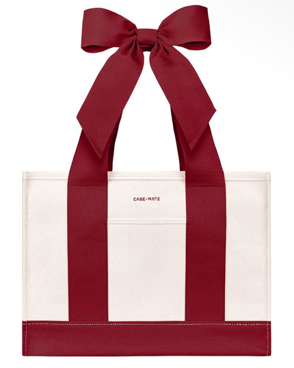 Case-Mate Canvas Tote - Cranberry Bow