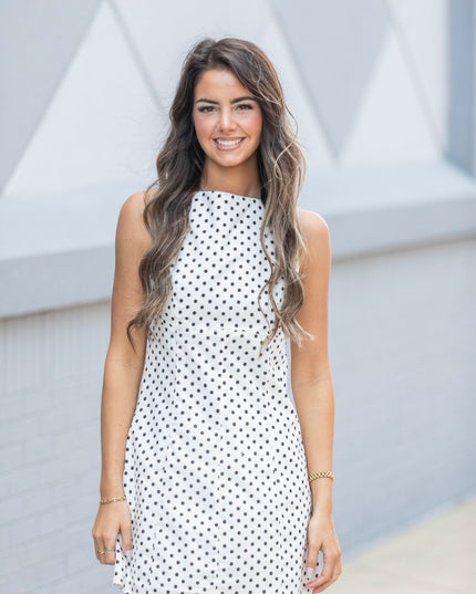Passion for Polka Dots Dress - white/black