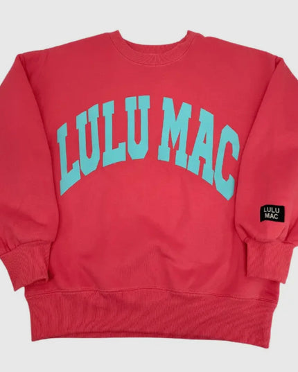 Lulu Mac Sweatshirt - Coral/Mint