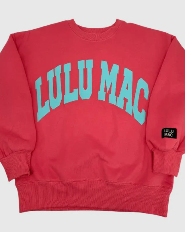 Lulu Mac Sweatshirt - Coral/Mint