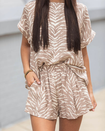 Neutral Energy Set - Brown/Printed