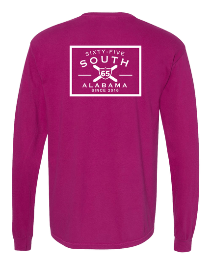 65 South - Patch Logo LS Boysenberry