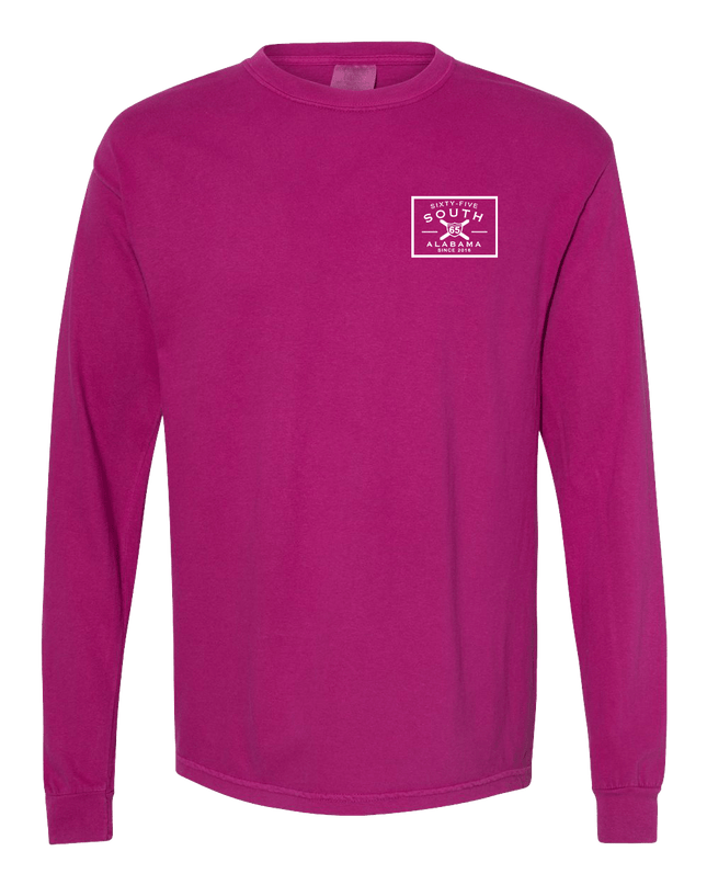 65 South - Patch Logo LS Boysenberry