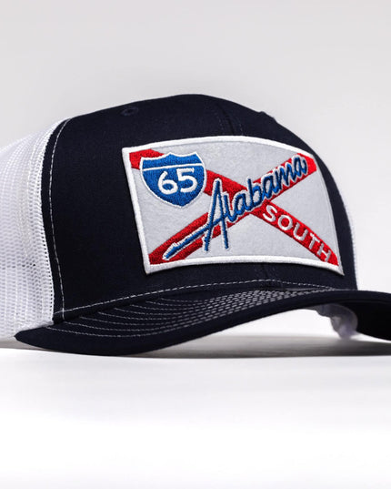 The Retro Trucker Hat Navy/ White