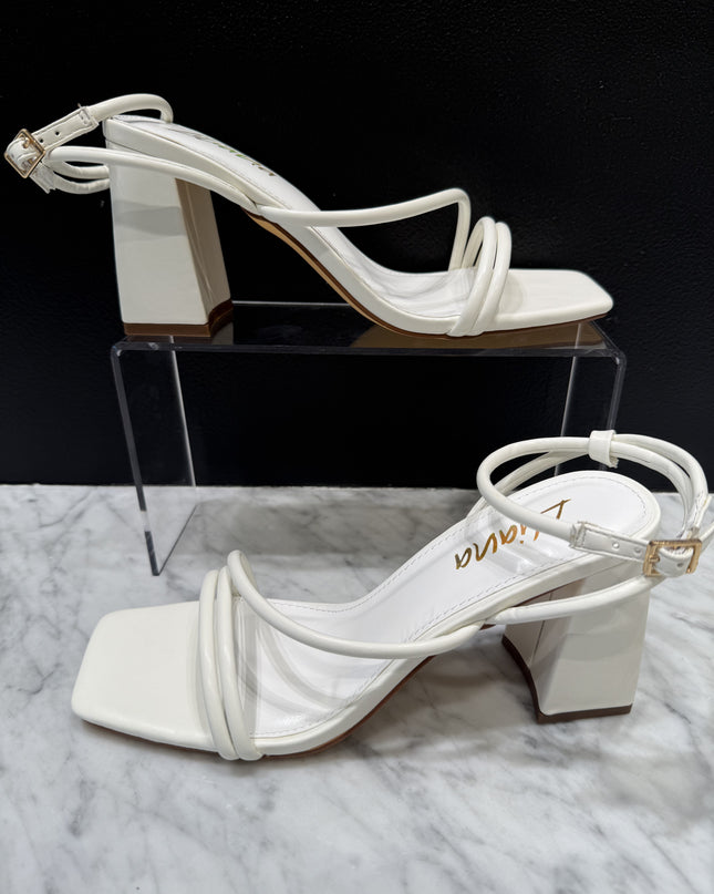 The Leana Heel - White