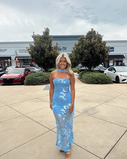 The Southern Charm Dress - Blue