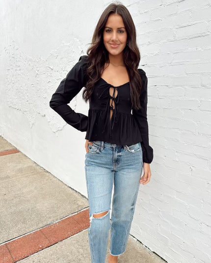 Isn't She Lovely Top - Black