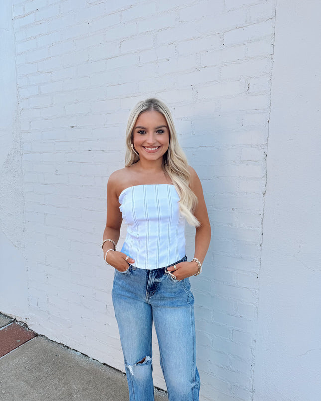 Lost Love Top- White