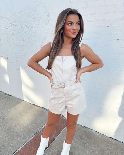The Luna Romper - Ecru