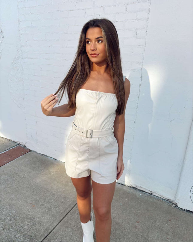 The Luna Romper - Ecru