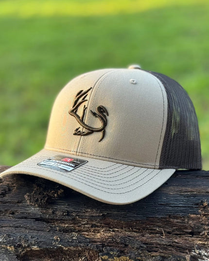 Black Belt Strutter Hats - Khaki/ Coffee