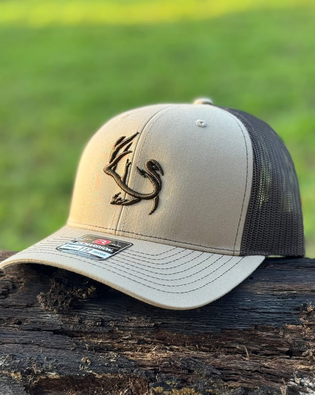 Black Belt Strutter Hats - Khaki/ Coffee