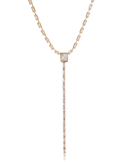 SB Emerald Baguette Necklace