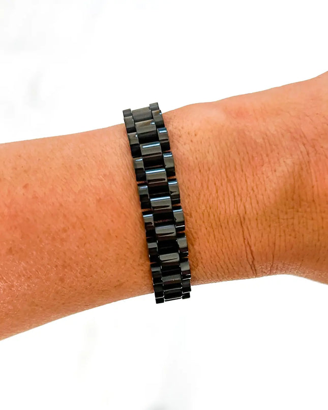 SB Black Watch Band Bracelet