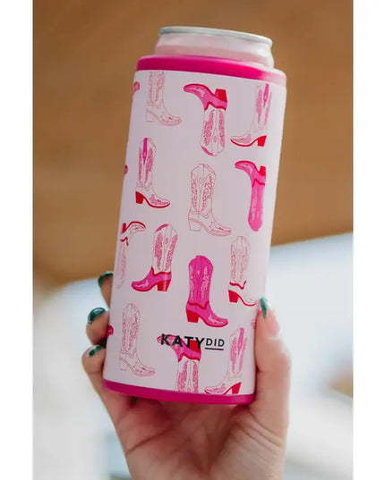 Cowboy Boot Slim Can Koozie