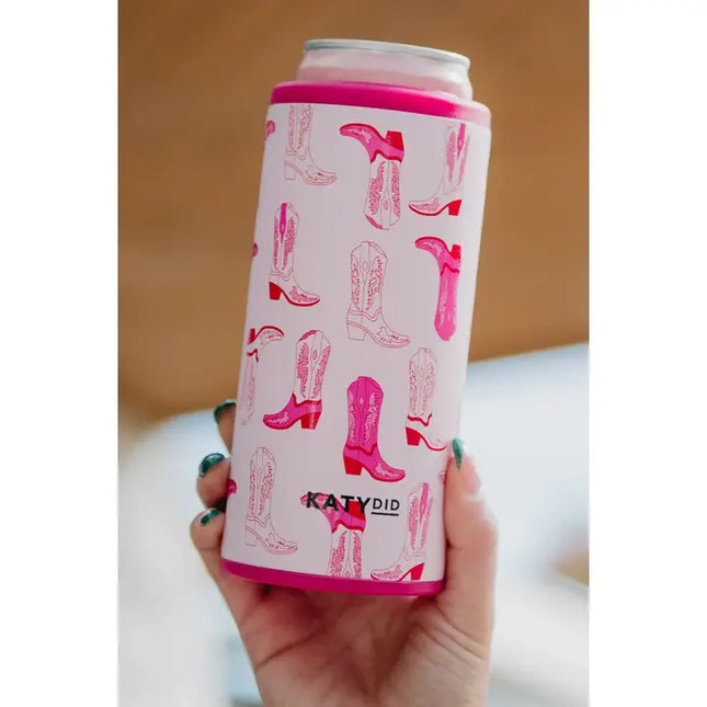 Cowboy Boot Slim Can Koozie