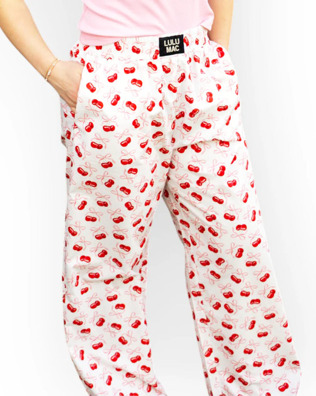 Lulu Mac Pants - Cherry