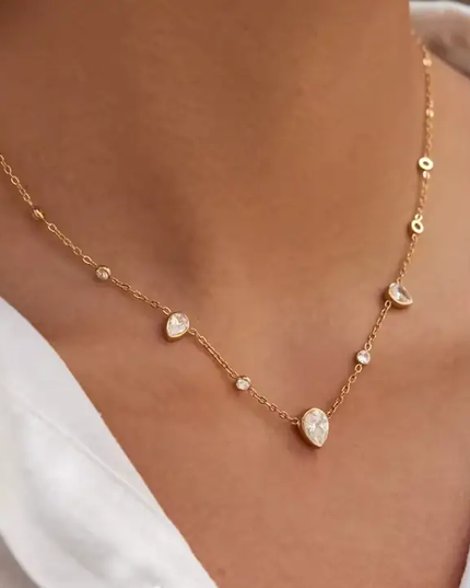 SB Pear Scattered Necklace