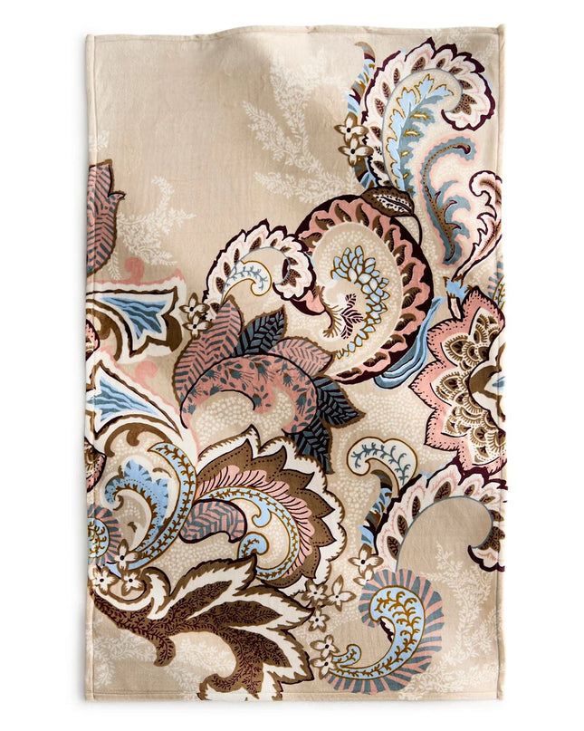 VB Plush Throw Blanket - Don't Leaf Me Paisley