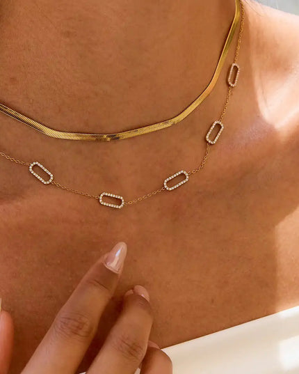 SB Luxe Link Necklace - Water Resistant