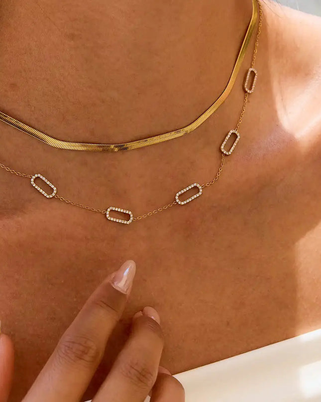 SB Luxe Link Necklace - Water Resistant