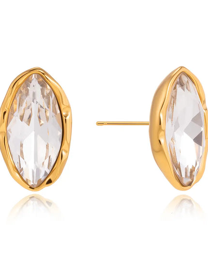 SB Marquise Stud Earrings - Water Resistant