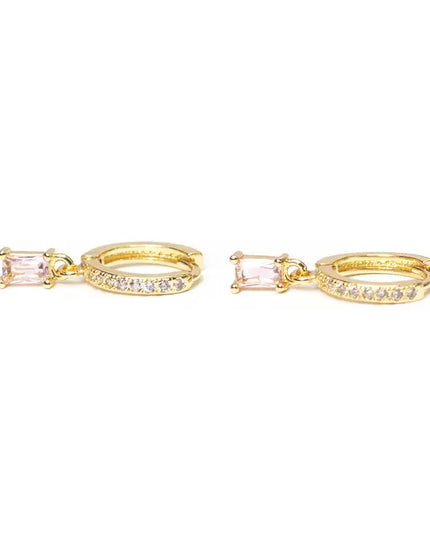 SB Light Pink Huggie Hoop Earrings