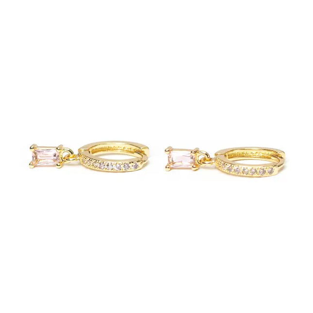 SB Light Pink Huggie Hoop Earrings