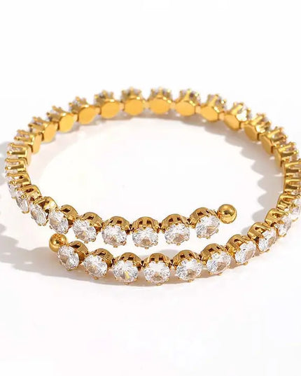 SB Sleek Tennis Wrap Bangle Bracelet