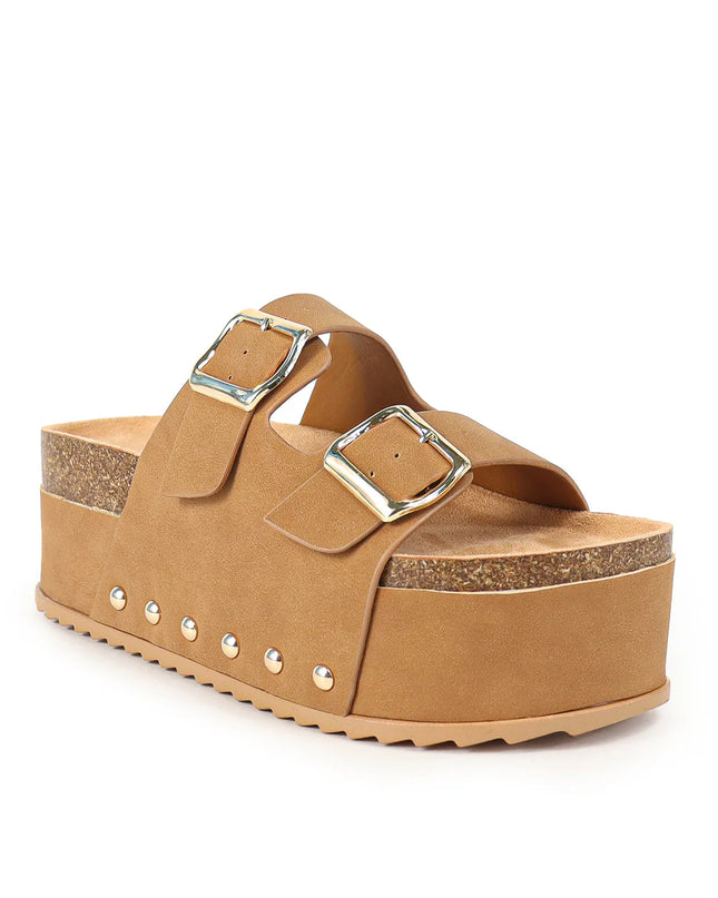 Toya Platform Sandal - Tan