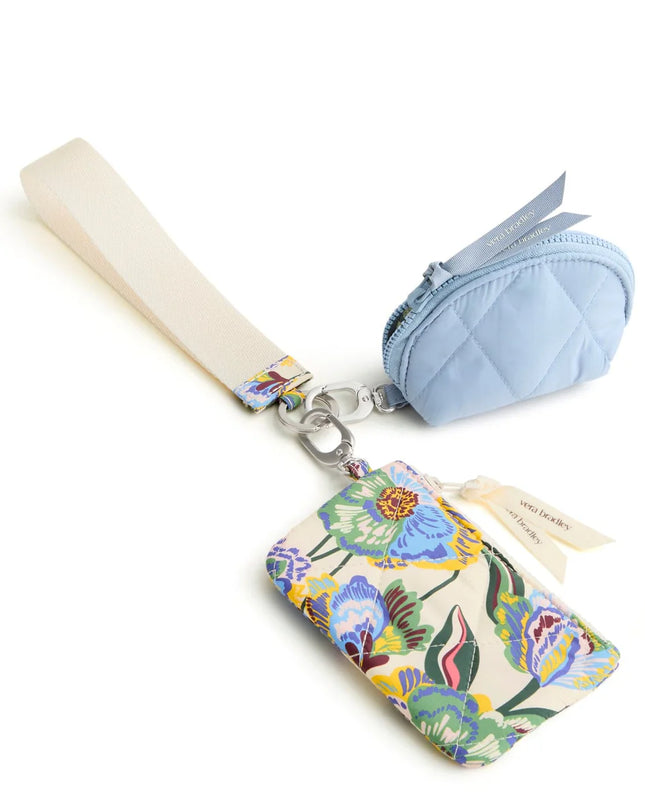 VB Dual Pouch Wristlet - Gardenia Garden