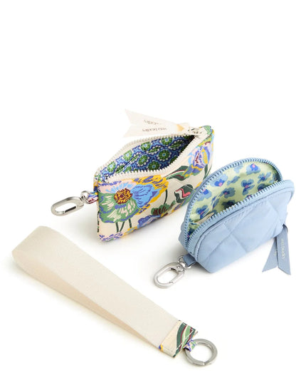 VB Dual Pouch Wristlet - Gardenia Garden
