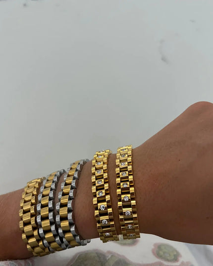 CP Watch Bracelet With Diamonds