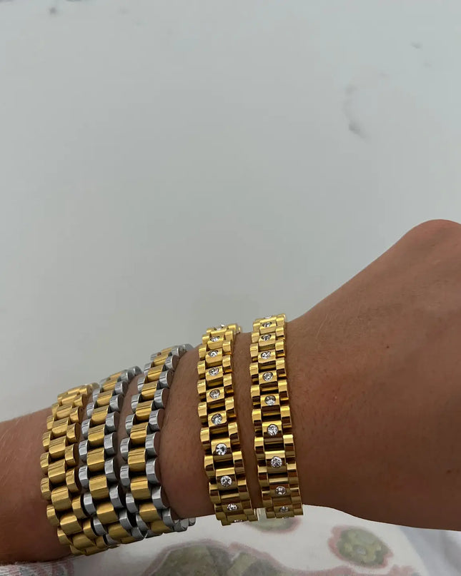 CP Watch Bracelet With Diamonds