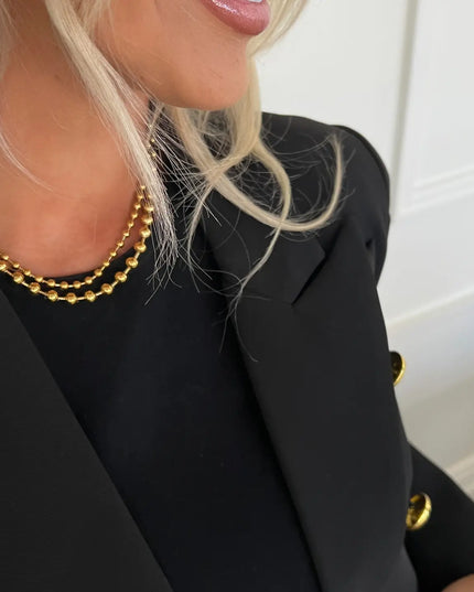 C.P Gold Beaded necklace XL